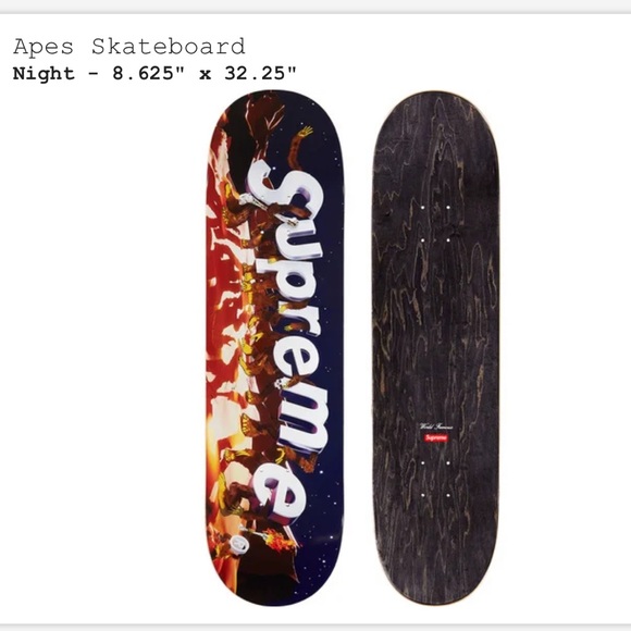 Supreme Apes Skateboard Night🆕 - Picture 1 of 13